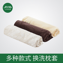 Dai Shengjie Pillow Case Latex Pillow Change Memory Pillow Case Single Solid Color Summer Ice Silk