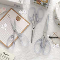 ins transparent scissors office students household simple girl hand account cutting paper-cut scissors hand-in-hand art