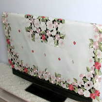 Flat screen TV cover LCD TV set hollow rose embroidered tribute satin cover 32 inch 42 inch 48 inch 70 inch 55 inch
