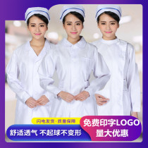 Nurse uniform thin long sleeve short sleeve nurse white coat split set college students chemical work clothes beauty salon massage