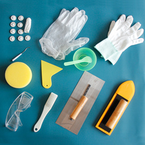 DIY mosaic handmade protective material bag Finger cover Sponge small bowl spoon scraper Childrens Meilao making tools