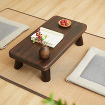 Tatami small coffee table solid wood kang table low table Japanese tea table table floating window small table bedroom sitting on the bed table