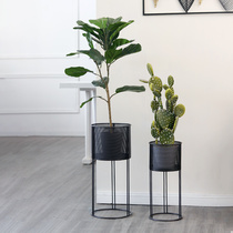Nordic Wrought iron flower stand Floor-to-ceiling gold shelf shelf Green plant home decoration ornaments ins wind fresh flower pot