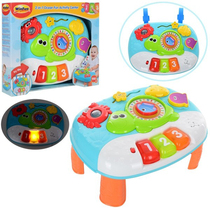 Win Fun infant early childhood education educational cognitive toy 2 in 1 marine animal sound and light music piano game table