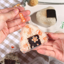 Triangular Rice Group Packing Bag Food with anti-fog sending stickers to microwave heating a bag a Japan-ROK style cuisine