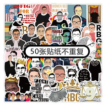  Female Justice Ginsburg RBG Famous Words Suitcase Stickers Waterproof Graffiti Notebook Guitar decoration Stickers