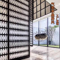 Crystal glass partition wall Store decoration Hotel decoration materials Engineering brick Garden landscape Bubble crystal screen