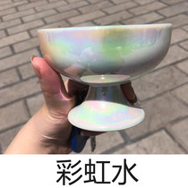 Rainbow water ceramic glaze magic color Pearl light colorful golden light color laser electro-optical glaze electric kiln multicolor