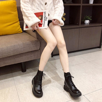Small ckerwin European station super fire 8 hole Martin boots dr locomotive boots 1460 short boots leather single boots
