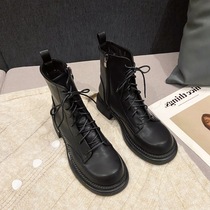 Little ckerwin High Street Dating Winter Plus Flint Shoes Women Side Zipper Martin 8 Hole Warm Boots