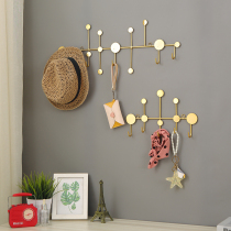 Simple lightweight punch-free entrance key hook creative hanging clothes hook decoration clothes store fitting room hat hook