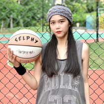 Basketball girls special No 6 pink No 7 wear-resistant cement ground Junior high school students in the test adult college womens blue ball
