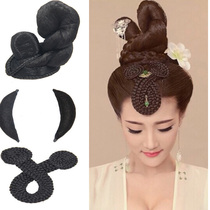 Ancient costume wig ancient wind horn twist hair bun vertical hair bag photo studio shooting Hanfu cos new snake shape