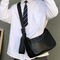 Japanese new tooling bag simple cross Bag Mens backpack student shoulder messenger bag soft leather small satchel tide