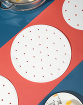 4375 household steamer paper non-stick round bun steamed bun paper pad Household non-stick steamer oil paper pad steamer cloth