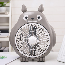 Cartoon Small Bench Fan Fan Mini Student Dormitory Small Fan Sleeping Room Bedside Fan Office Cute Little Electric Fan