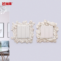 Switch Sticker Wall Sticker Home Border Cover Lamp Socket Decoration Patch Creative 3D Cubism protective sheath Decorative Resin Nordic