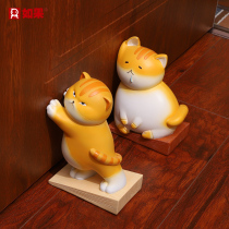 Cartoon animal door stop non-perforated windproof door top door door cute Bookstop creative door blocker anti-collision door plug