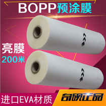 2 8 Silk 1 inch roll core bopp pre-coated business card Film (light Film) 320mm * 200M hot-coated film pre-coated a3