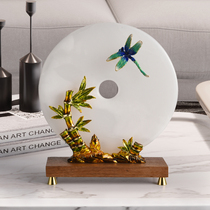 Natural jade buckle ornaments home decorations living room porch TV wine cabinet new year housewarming new home gifts