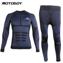 MOTOBOY motorcycle racing riding suit underwear long sleeve men summer sweat-absorbing quick-drying suit pants set