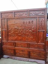 Longtang Shengjing Northern Old Elm Flower Window Entry Solid Wood Screen Support Customary Factory Direct Sales