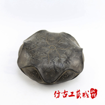 Antique antique old stone carving stone stone marble ornaments stone carving crafts blue stone carving stone stone carving stone town full hand stone town pressing Stone