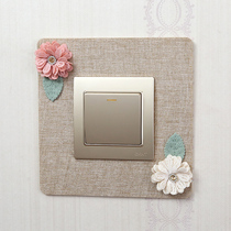 Switch protective cover household decoration fabric switch cover socket decorative frame cover high-end switch cover simple and modern
