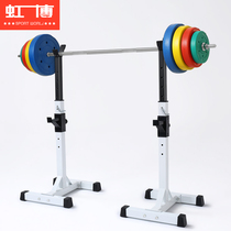 Squat rack Household adjustable bench press rack Professional split weightlifting bed barbell set Barbell stool fitness equipment
