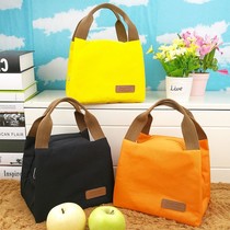 Korean version of portable lunch box bag thick insulation lunch bag Oxford cloth aluminum foil lunch bag students with lunch bag
