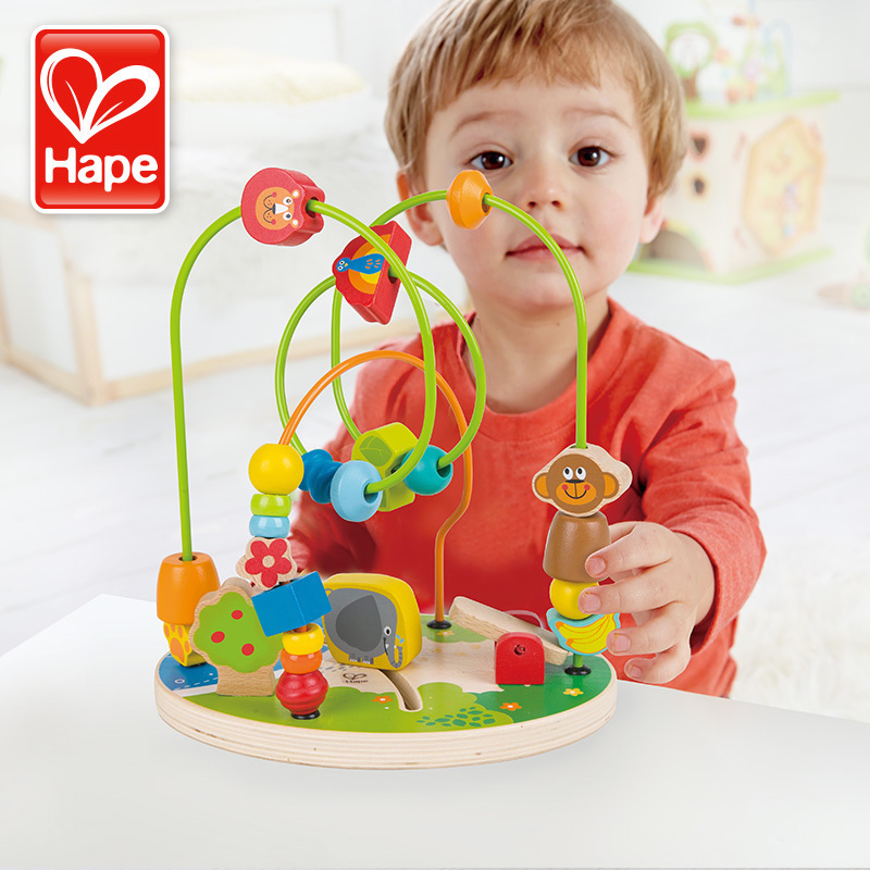 Hape Forest Amusement Park Yi intellectual beaded children 0-1-2-3 years old baby toys