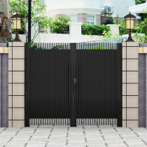 Modern simple wrought iron gate courtyard door villa door garden door door garden door door rural outdoor Louver double door