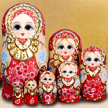 Professional set doll shop without formaldehyde flavor dried basswood Russian set doll imported 7 layers 0722