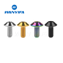 Wanyifa titanium alloy umbrella head screw M6X12 15 16 20 thin motorcycle shell modification screw