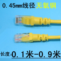 Super five 0 45mm wire diameter oxygen-free copper 0 1m~0 5m 1m Super five gigabit short network cable cabinet jumper
