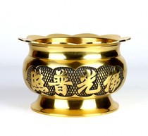 Buddhist supplies for the furnace line incense burner incense burner 8 inch New Lotus Edge Buddha light has pure copper incense burner