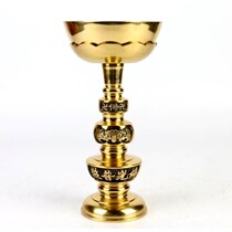  Buddha buddha lamp pure copper Changming lamp ghee lamp holder lamp holder 16 inch new Buddha light ingot copper bowl oil lamp