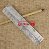 Miao Yin white copper paperweight metal ruler Zhenzhen paper town relief Eighteen Arhats figure one price