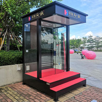 Gangbooth security Pavilion outdoor glass station sentry booth sales office platform sentry booth guard building image sentry box