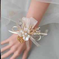 Bridesmaid wrist flower Advanced sense super fairy Bride wrist flower with wedding dress fairy ins wind Korean Bridesmaid group