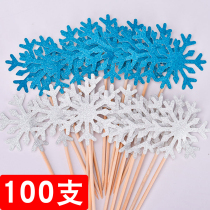 100 birthday cakes decorate snow plugins for childrens cake plug in ice and snow Christmas baking decoration