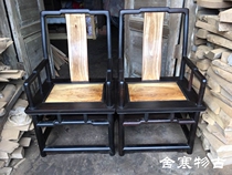 (Customized) Ming and Qing antique golden nanmu official hat chair Tai master chair with yew Ebony shady wood furniture