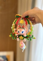 mard piling beans three-dimensional piling peas material bag pendant building blocks Christmas wreath Lingna Bei around toys