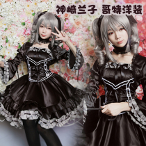 Idol master Ranko Kanzaki cos goth dress custom
