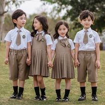 Kindergarten uniforms primary school uniforms English style summer suits childrens graduation photo suits chorus performance uniforms