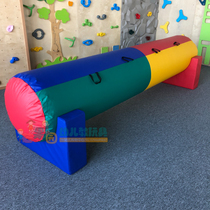 Cylindrical beating barrel inflatable Knight column soft bag sensory body intelligent training teaching aids early childhood software equipment