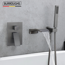 Easy access to wall-type bathtub tap hot and cold shower bath wall water waterfall embedded in hanging wall hide water mixing valve