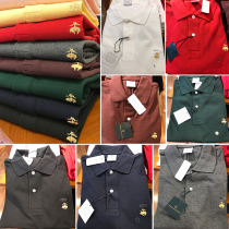 Coco Brooks brothers Booker brothers mens short sleeve gold label lapel T-shirt solid color classic POLO shirt