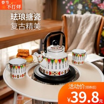 Korean Xinyi heater oven electric heater with enamel enamel retro kettle teapot teacup