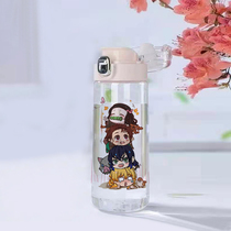 The Ghosts Edge Flicker Cover Plastic Cups Glass Printed Cups Transparent Straight Drink 520 ml Support Dingdat